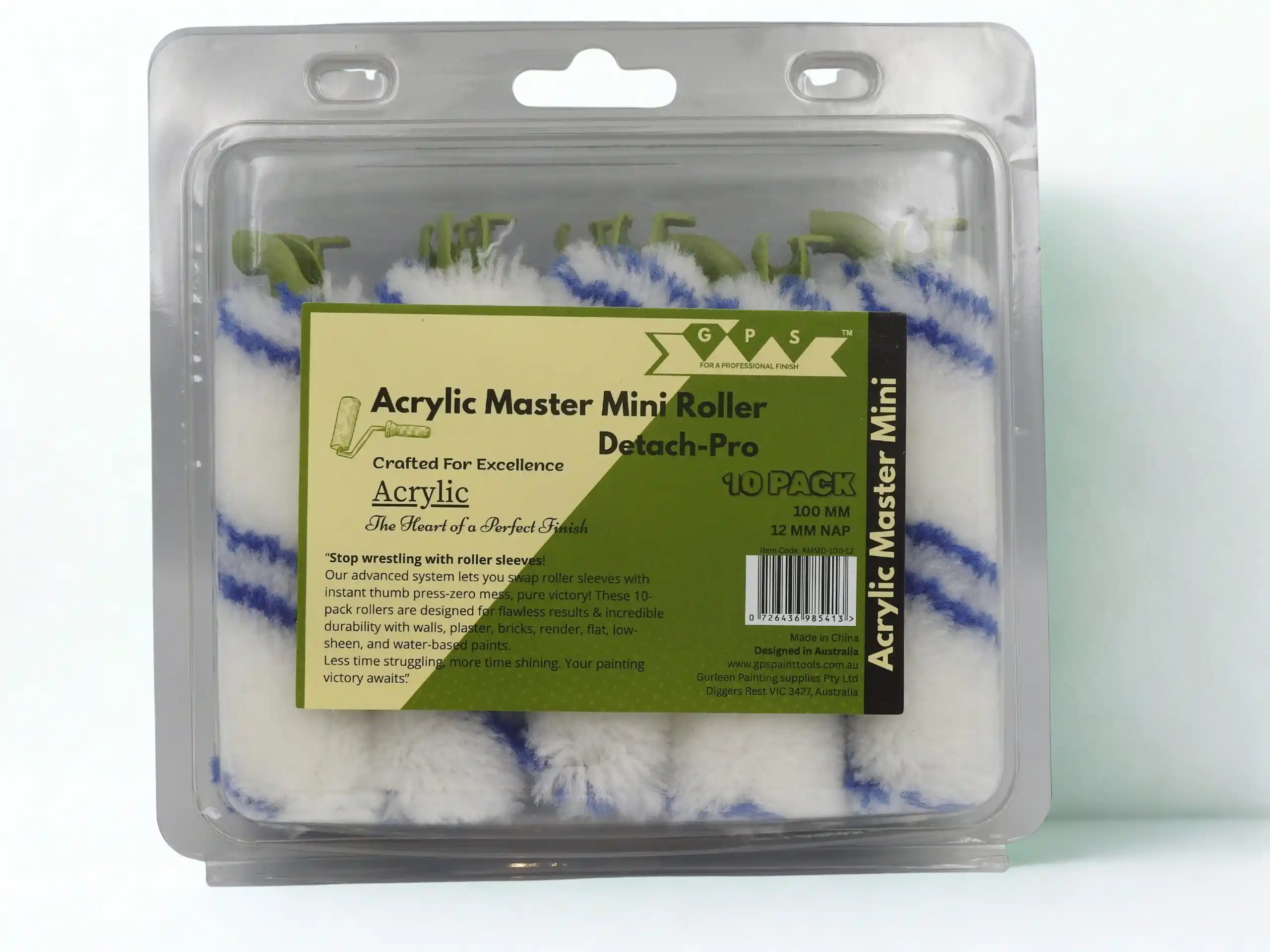 Acrylic Master Mini Roller 10 pcs pack Detach Pro - Image 3