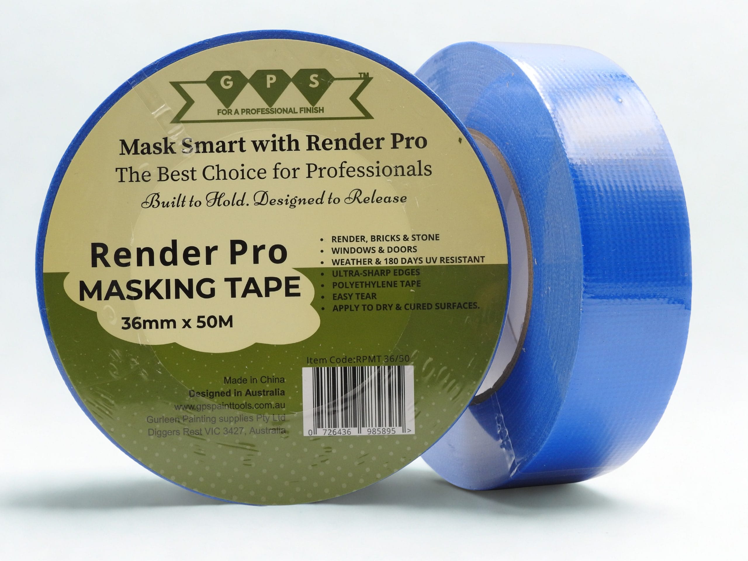Render Pro Masking Tape 36mm x 50M - Image 2