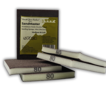 SandMaster Double Sided Aluminium Oxide Sanding Sponge 5pcs Pack