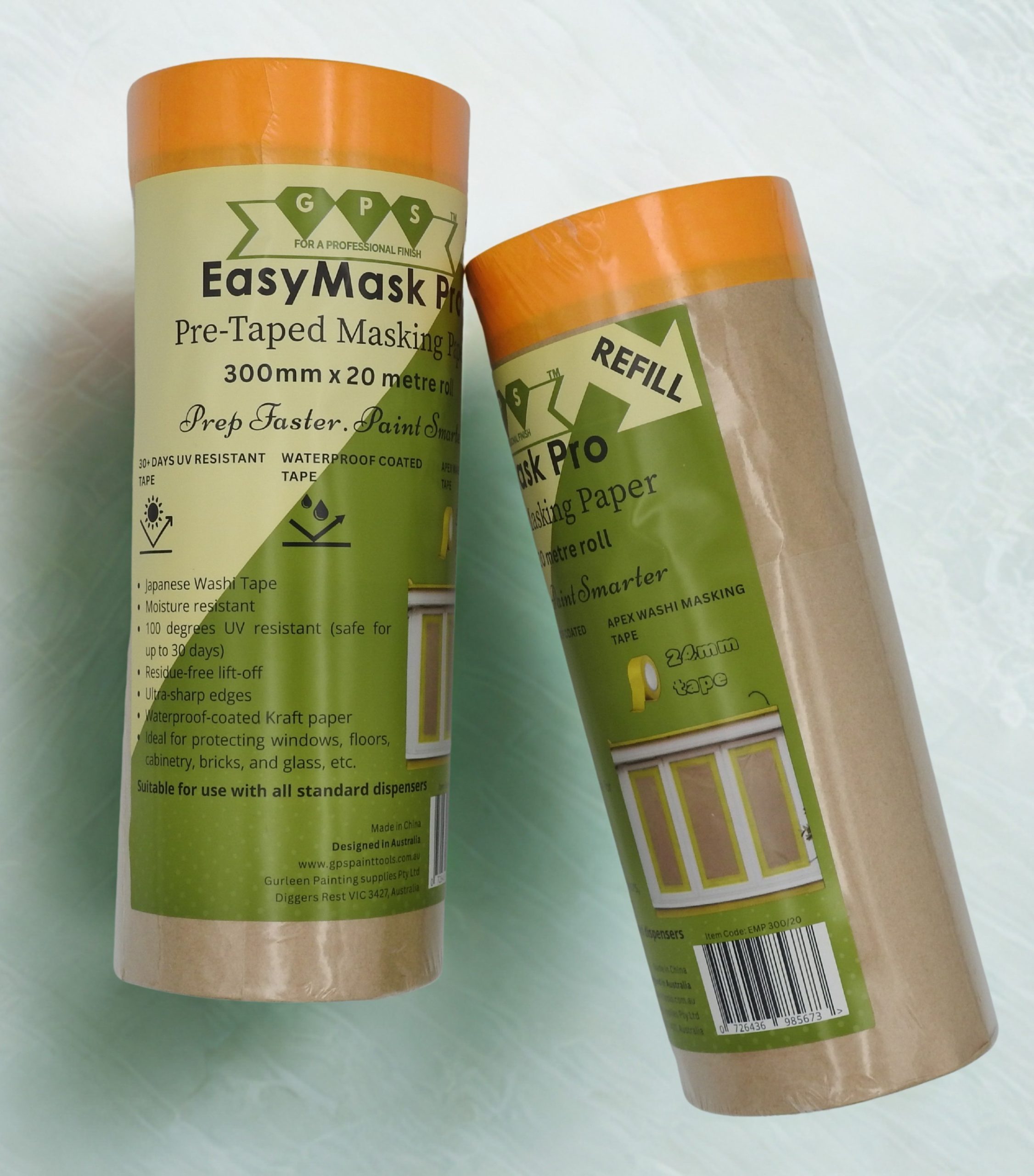 EasyMask Pro Pre-Taped Masking Paper with 24mm Tape - Image 2